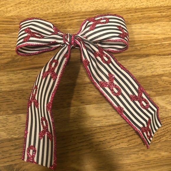 Breast Cancer Awareness Ribbon 3” French Barrette - Picture 5 of 7